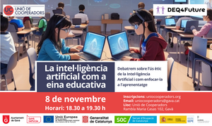 Webinar: La intel·ligència artificial com a eina educativa ( 8 Nov 2023 18:30h)